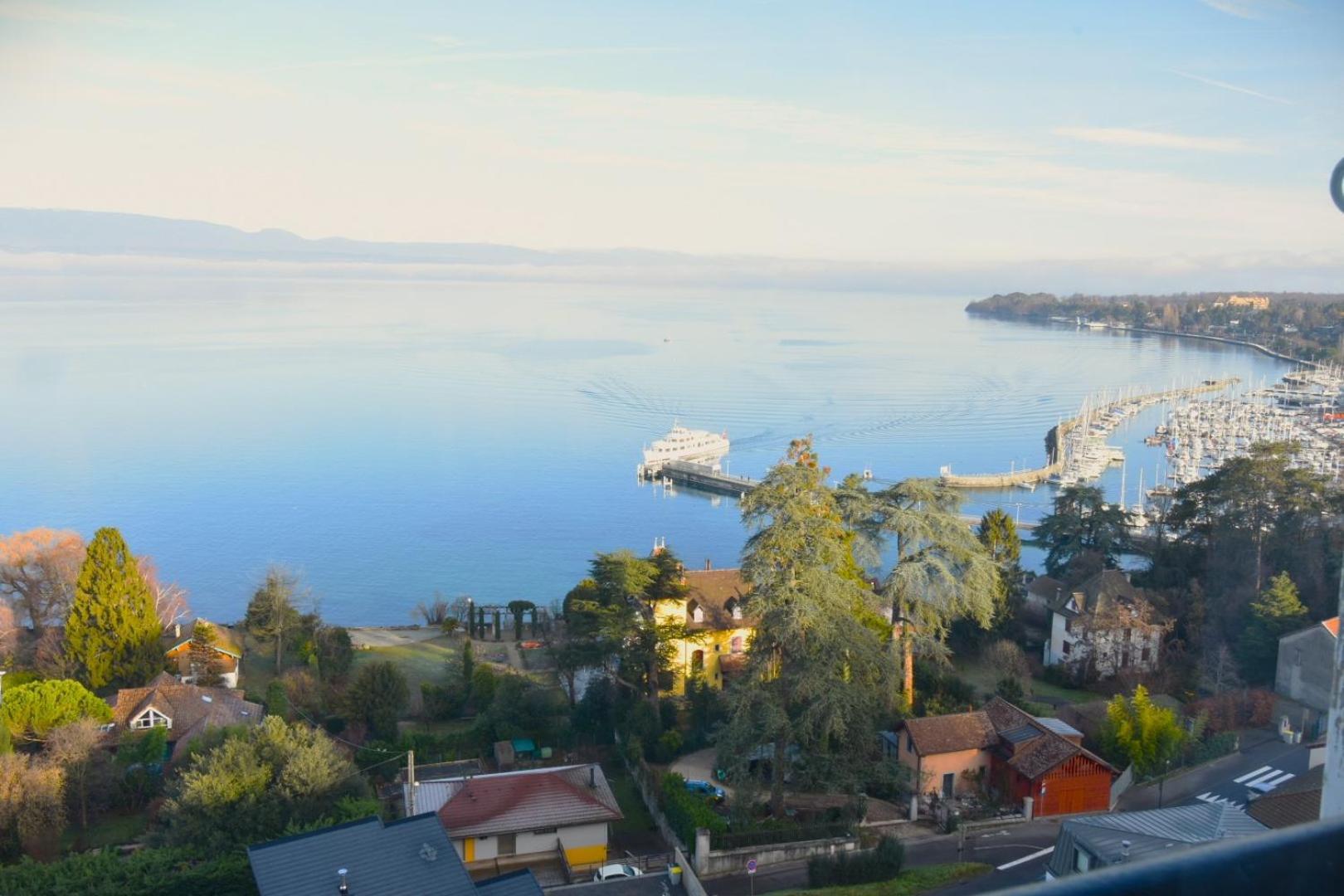 Appartement Avec Vue 180 Sur Le Lac Leman Thonon-les-Bains Exterior foto