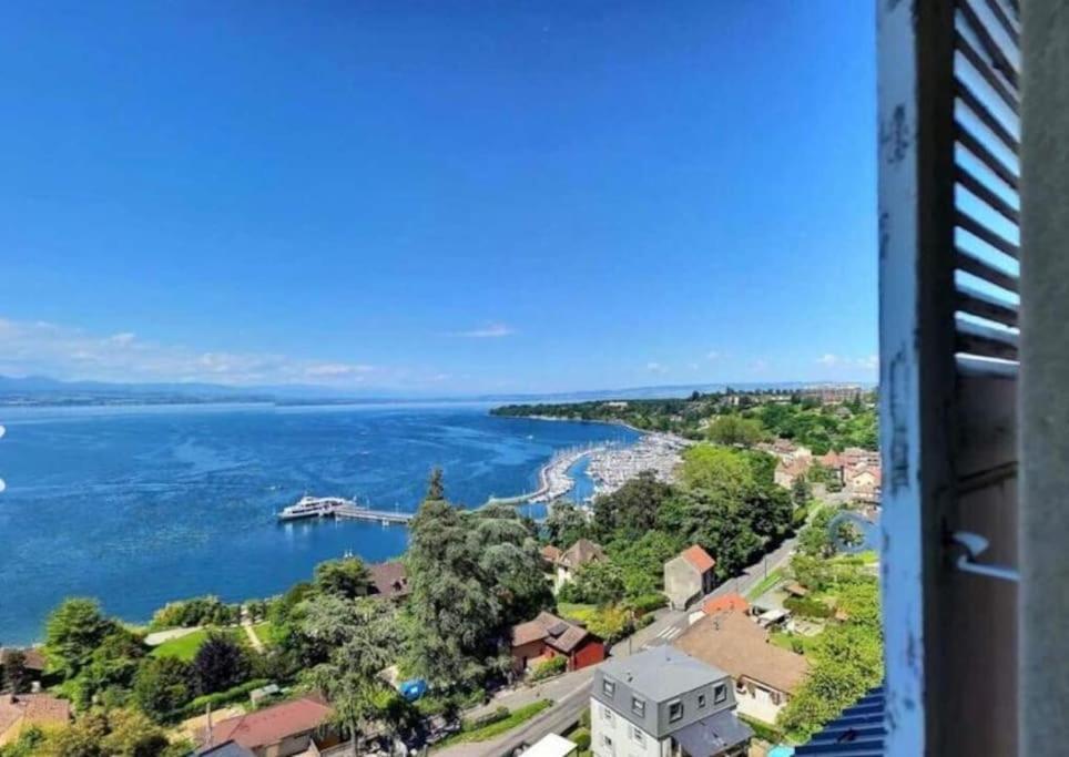 Appartement Avec Vue 180 Sur Le Lac Leman Thonon-les-Bains Exterior foto